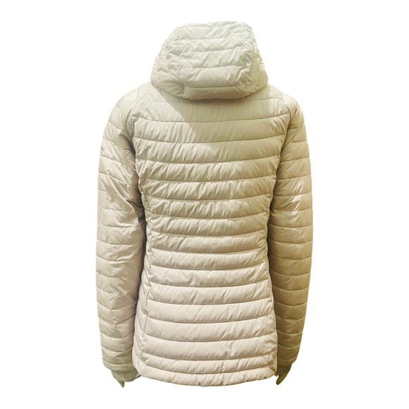 Columbia Women's Light Beige Hooded Packable Puffer Jacket - Picture 3 of 11
